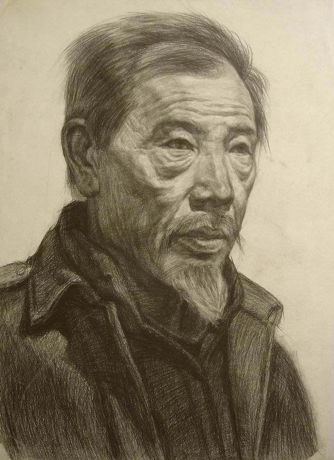 优秀素描真人头像