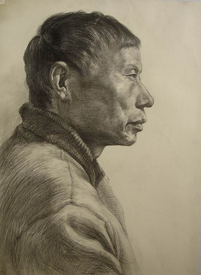 优秀素描真人头像