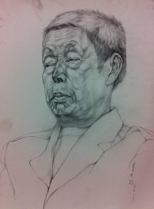 线性素描素描头像