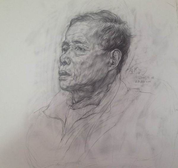 线性素描素描头像