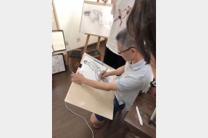 中国美术学院附中方正老师速写课堂