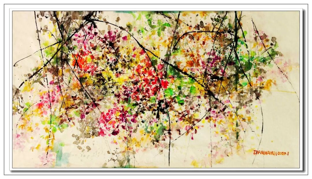 墨彩融西东 诗画满剡中——记唐诗之路旁的中西绘画融合名家张万琪教授