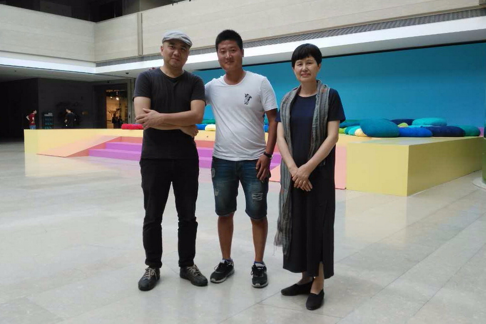 赵继福与中国美术学院院长夫人施慧教授